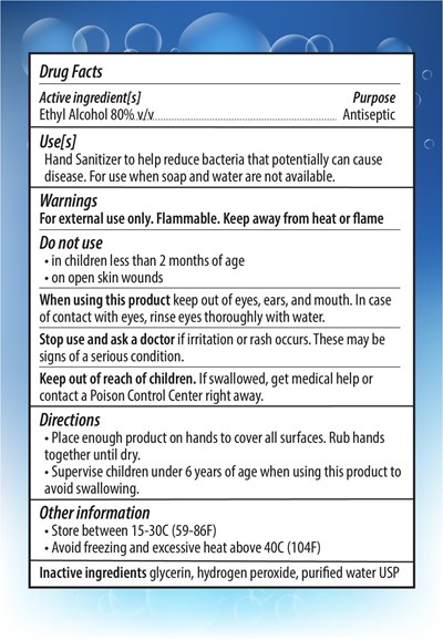 227 mL Label Back (8oz Butler Label Back)